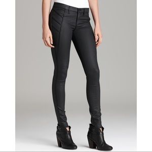 Rag & Bone Trench Legging with Leather Piping